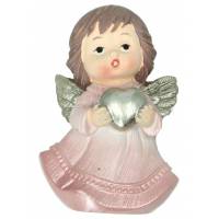 Ange avec coeur - 6 cm