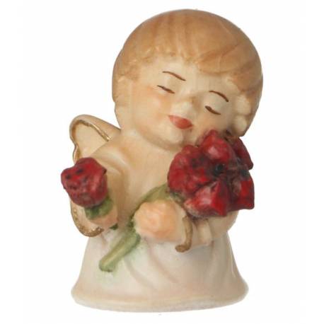 Ange avec fleurs - 4 cm couleur