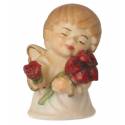 Ange avec fleurs - 4 cm couleur