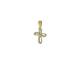 Croix or 9 carats avec strass 15 mm 0.9 gr