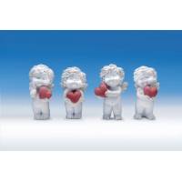 Engel met hartje 12 cm 4/set 