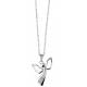 Ketting met engel van staal (L 45 cm) 
