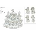 Ange blanc et or 4 / set