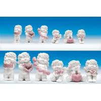 Engel met hartje 5 cm 6/set 