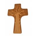 Croix en bois, arbre de vie, 29.5 x 20 cm
