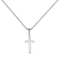 Chaîne avec croix en acier