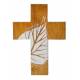 Croix Laudato Si blanc 11x8cm