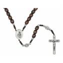 Chapelet sur corde Scapulaire Bois marron