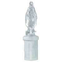 Lampe de cimetière Vierge priante avec 2 piles AA incluses