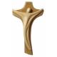 Bois Sculpté - Croix Murale Linea - 18 cm 2 tons bois