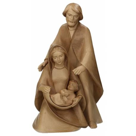 Houtsnijwerk H Familie / 3 Delig 19 Cm / 2 Tb 