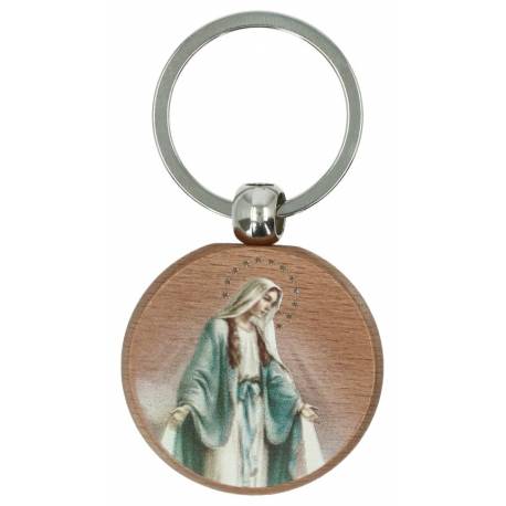 Porte-Clefs Bois naturel Miraculeuse