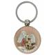 Porte-Clefs Bois naturel St Michel