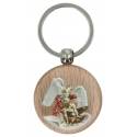 Porte-Clefs Bois naturel St Michel