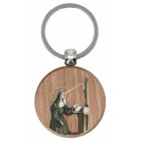 Porte-Clefs Bois naturel Ste Rita