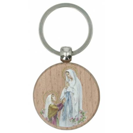 Porte-Clefs Bois naturel Lourdes