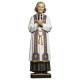 Statue en bois sculpté Saint Curé d'Ars 30 cm couleur