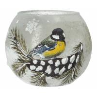 Kaarsenhouder In Glas Mees 12 Cm 