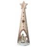 Sapin en céramique avec Nativité 28 Cm sépia